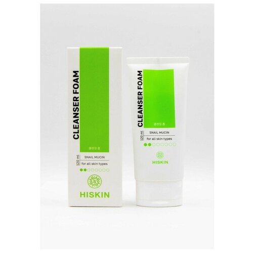 Пенка для умывания HISKIN с муцином улитки, 120 мл./В упаковке шт: 1