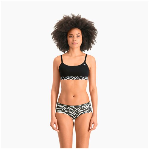 фото Топ puma women printed elastic top 1-pack черный m 93530101