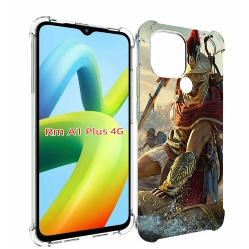 Чехол MyPads Assassin's Creed Odyssey Kassandra мужской для Xiaomi Redmi A1 Plus + задняя-панель-накладка-бампер чехол mypads assassin s creed odyssey kassandra мужской для xiaomi redmi k60e задняя панель накладка бампер