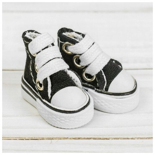 Кеды для кукол длина подошвы 38 см цвет чёрный В упаковке 1 606₽