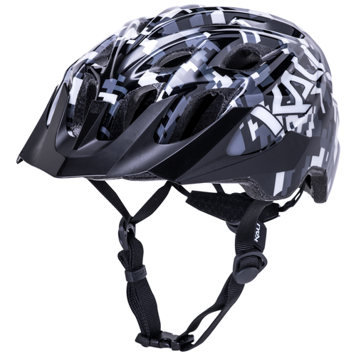 фото Шлем велосипедный подростковый kali chakra youth, kids, cf, 21 отверстий, pixel blk (размер: 52-57см)