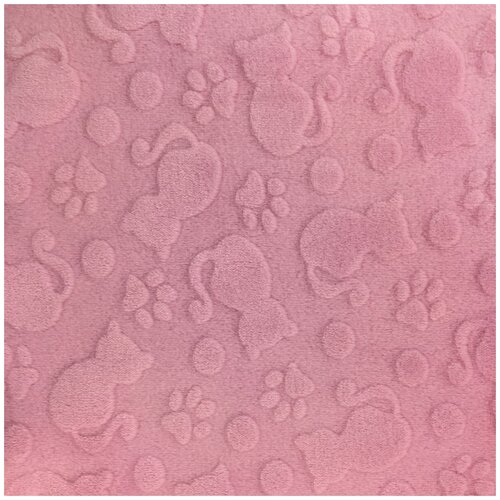 фото Плед котики 140x200 см фланель цвет розовый jinn