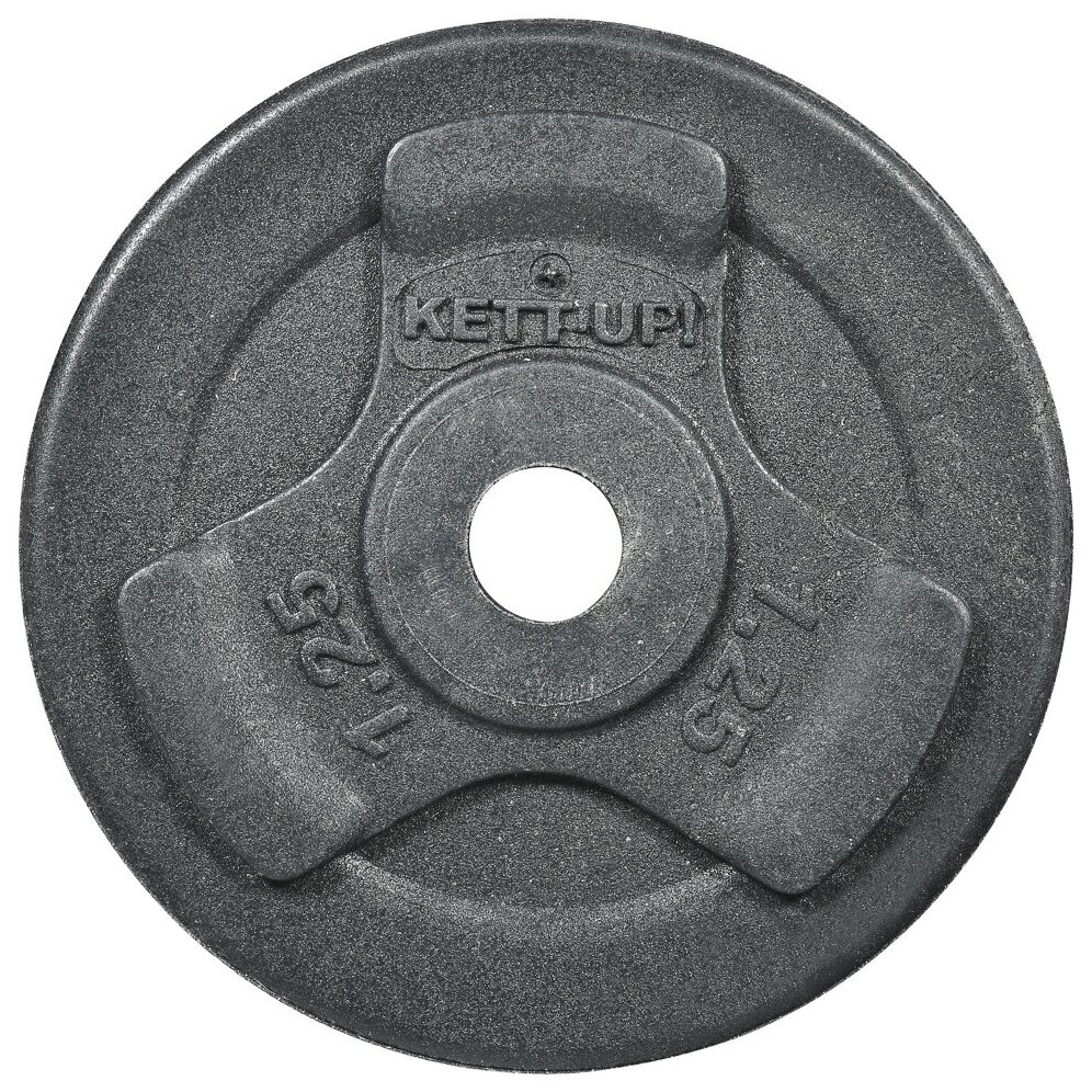 Диск KETT-UP KRAFT 1,25кг, KU156.1.25, черный матовый, ø 26