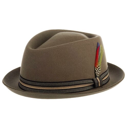 фото Шляпа stetson, шерсть, утепленная, размер 61, серый