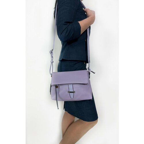 сумка женская из экокожи batty экокожа темно красный бежевый Сумка кросс-боди Batty Яркая сумка из экокожи G-2641-2-Purple, фактура рельефная, гладкая, лиловый