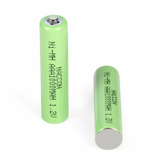Батарейки Аккумуляторные NI-MH  AAA 1000maH  1.2 V - 2 шт в упаковке мизинчиковые.