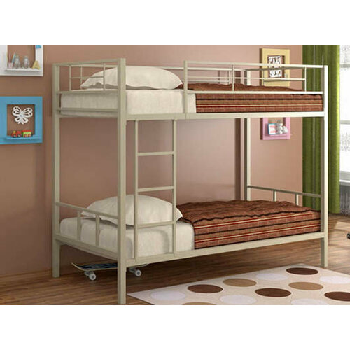 Металлическая двухъярусная кровать Венеция 80 на 190 ЮКА Мебель