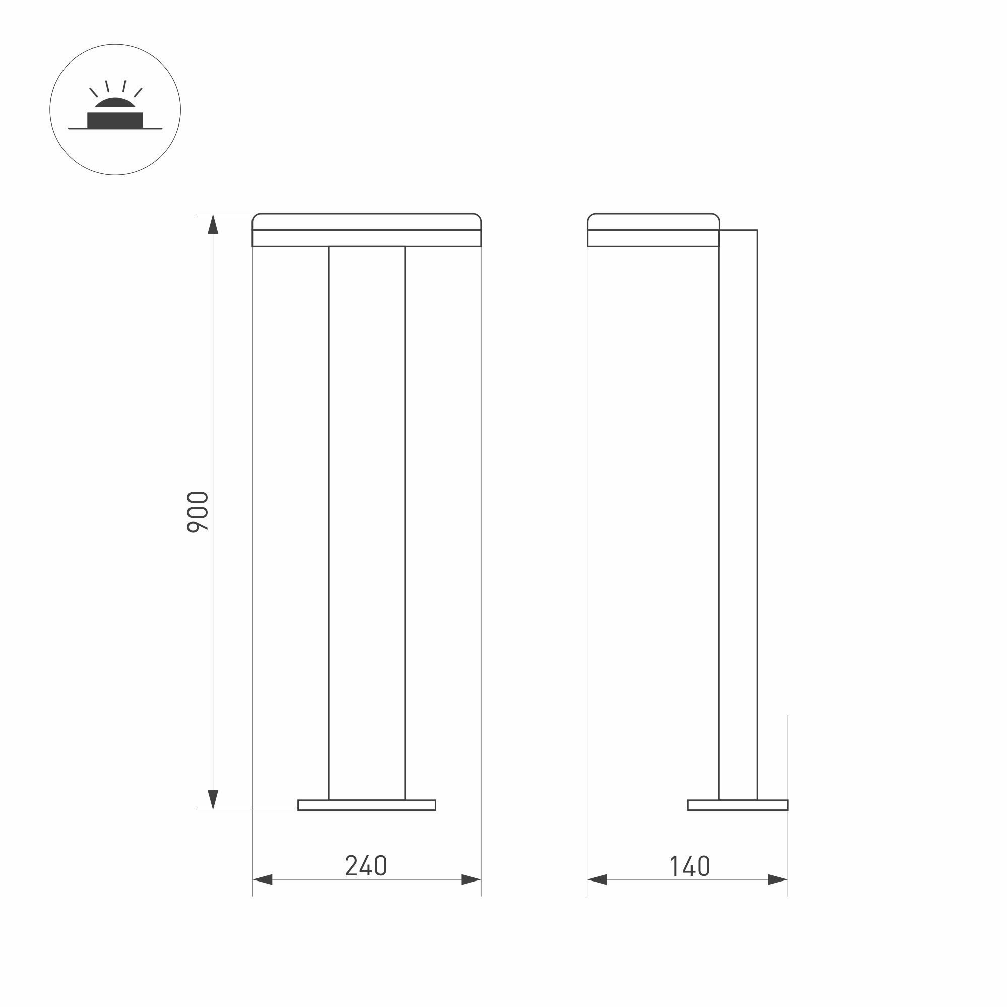 Уличный светодиодный светильник Arlight LGD-Tent-Boll-H900-9W Warm3000 / - фото №3