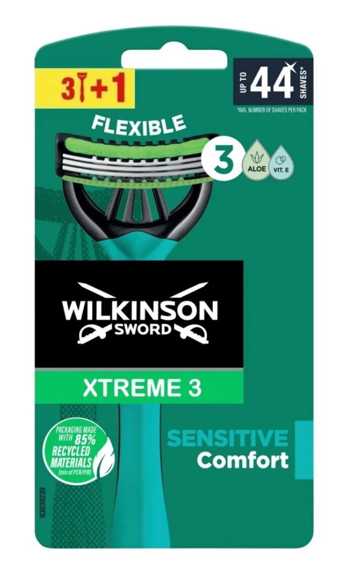 Одноразовый станок Wilkinson Sword Xtreme 3 Sensitive 4 шт.