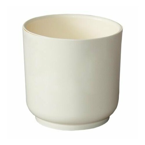 Кашпо с вкладкой на кольцевом ободке Дельта пластмассовое