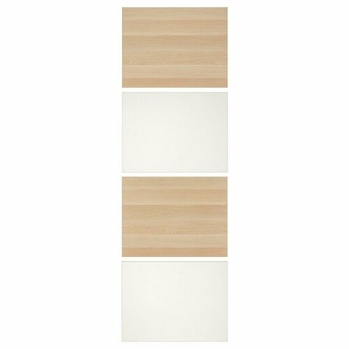 фото Панель д/рамы раздв дв ikea mehamn мехамн 4 шт. 75x236 белый икеа