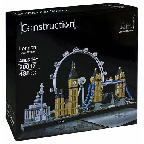 конструктор макет биг бен в лондоне 21 5 см 526 деталей Конструктор 20017 Lepin Архитектура Лондона