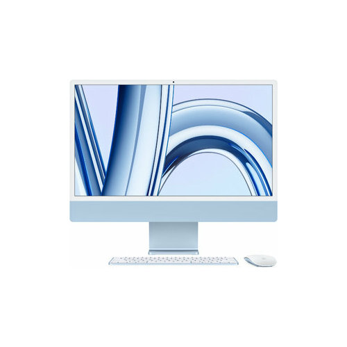 Моноблок Apple Моноблок Apple iMac A2874 24" 4.5K M3 8 core (4.05) 8Gb SSD256Gb 8 core GPU macOS WiFi BT клавиатура мышь Cam синий 4480x2520