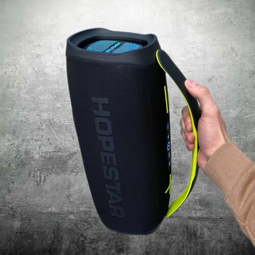 Колонка беспроводная Hopestar A40 с микрофоном С мощностью 70 Вт черная 750000₽