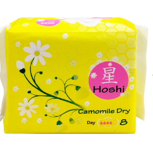 HOSHI Chamomile Dry Прокладки гигиенические дневные Day Use (240мм), 8шт