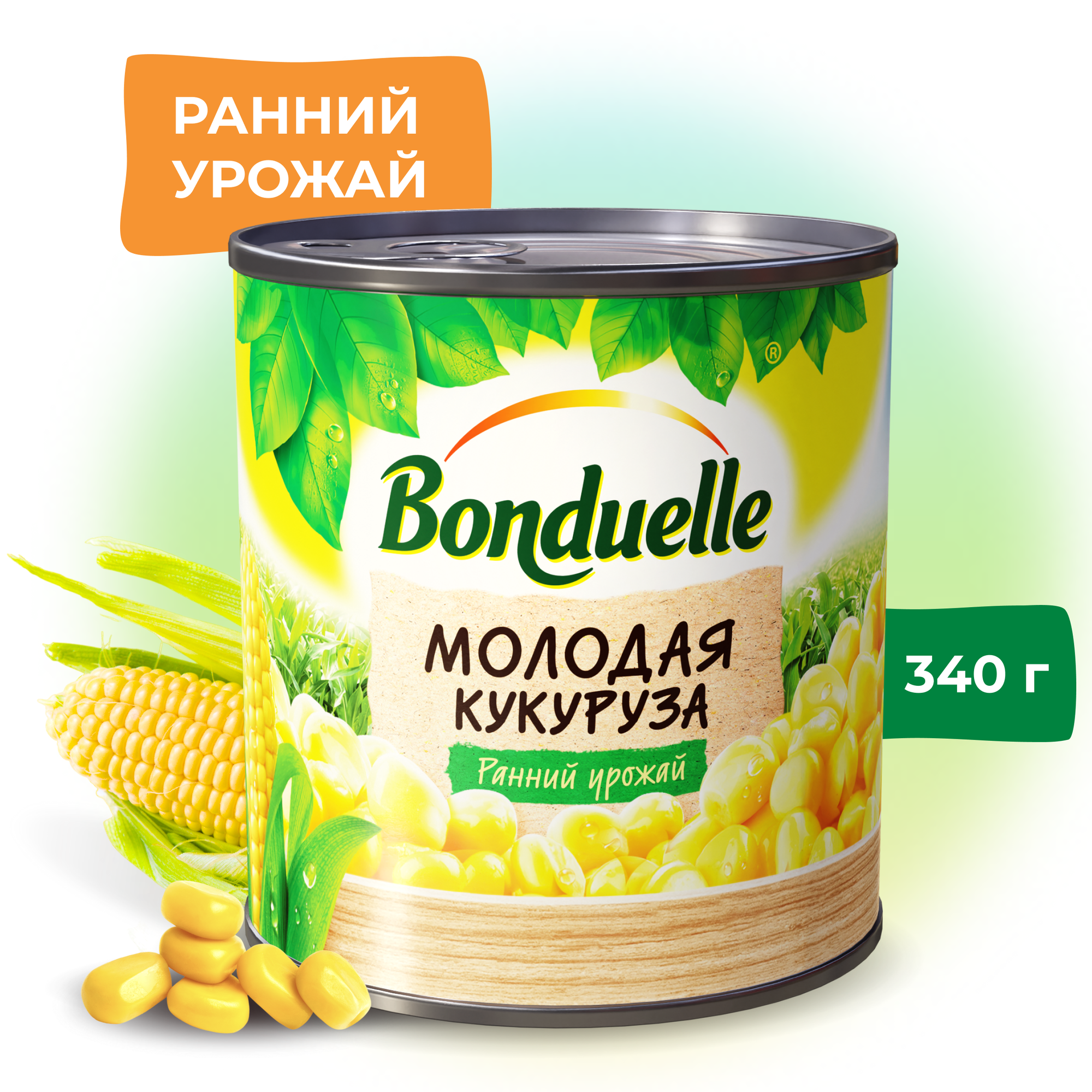 Кукуруза консервированная Bonduelle, молодая, 340 г