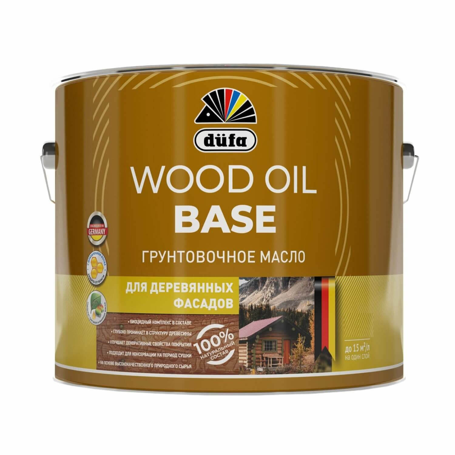 Масло грунтовочное для деревянных фасадов Dufa Wood Oil Base (09л)