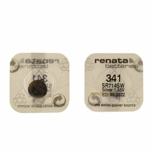 Батарейка Renata 341, в упаковке 2 шт. renata батарейка renata sr721sw 362 bl10 10шт