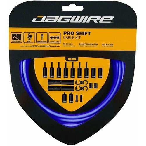 Набор рубашек и тросиков переключения Jagwire Pro Shift Kit 2X Sid Blue (PCK505)