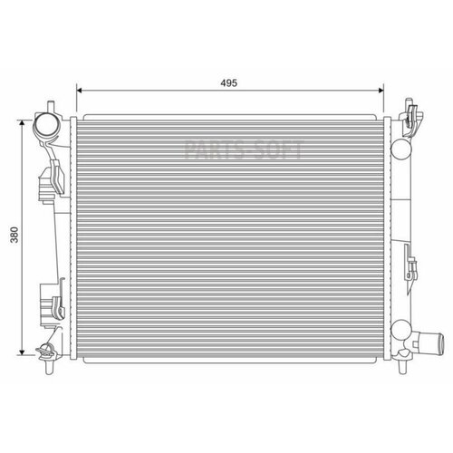 VALEO 701 620 Радиатор HYUNDAI SOLARIS / KIA RIO 1.4/1.6 10-