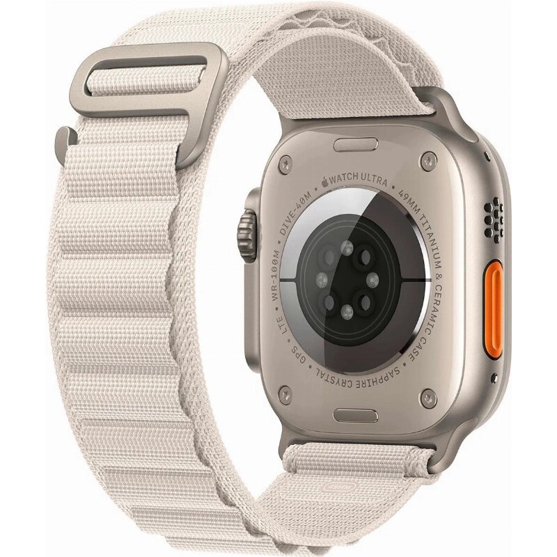 Умные часы Apple Watch Ultra, 49 мм, S, Starlight Alpine - фото №6