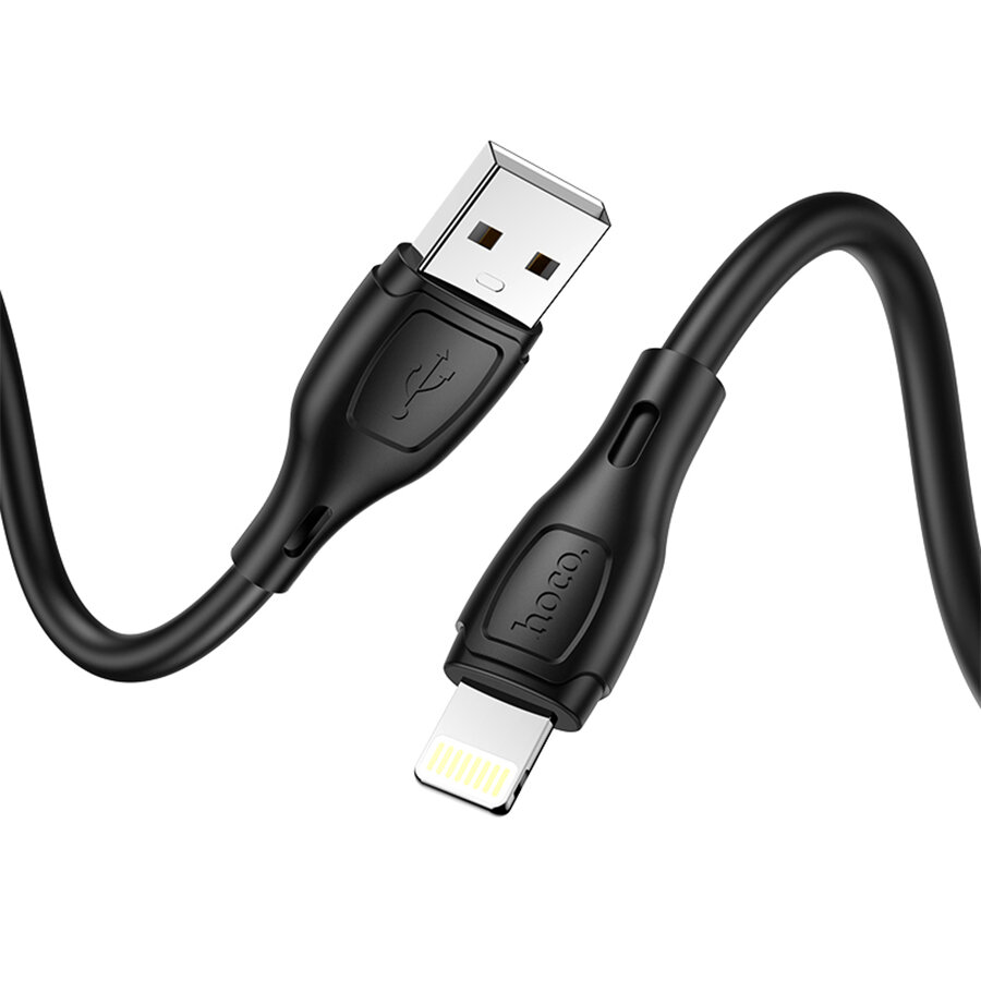 Кабель для айфон USB HOCO X61 Ultimate USB - Lightning, 2.4А, 1 м, черный