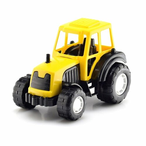 Трактор TOY MIX Пластмассовый, желто-черный, 21х13х12 см (BTG-040) машины toy mix танк 35 см btg 059