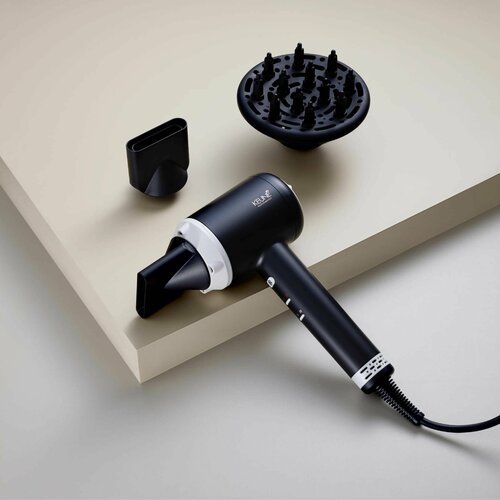 Фен KEUNE Ionic Pro Lux HD-1802Di 1600 Вт цвет черныйбелый 1040600₽