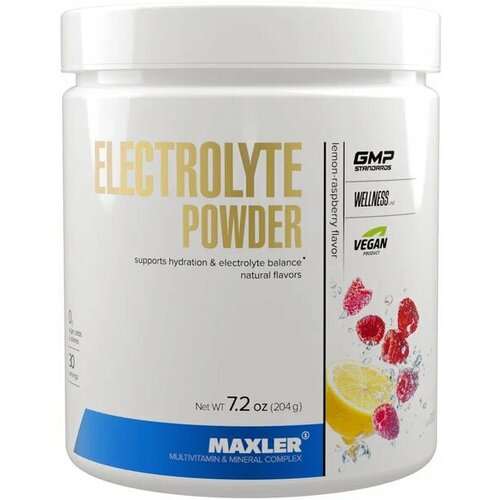 Maxler Electrolyte Powder 204 гр вкус: лимон-малина