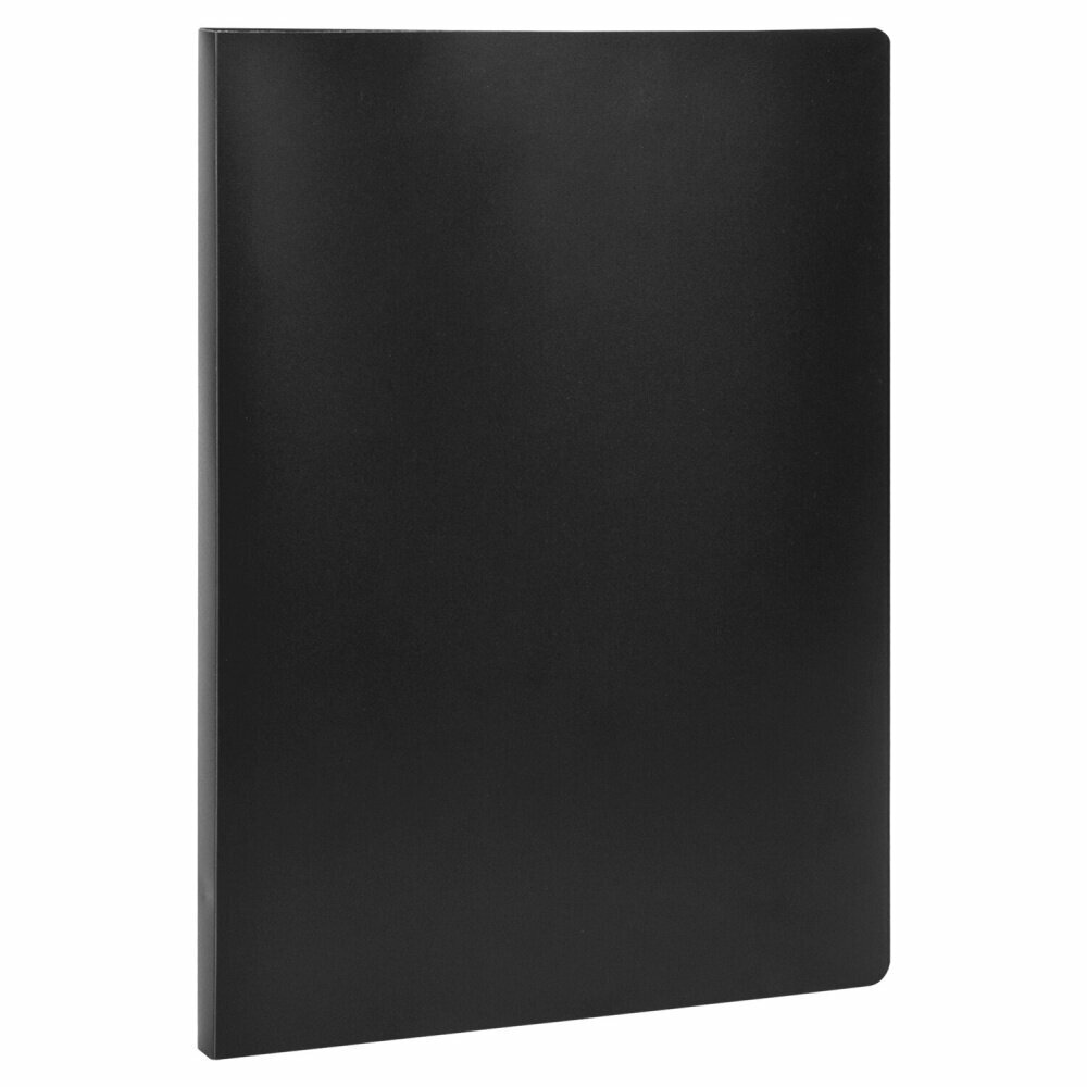 Папка с металлическим скоросшивателем STAFF, черная, до 100 листов, 0,5 мм, 229225 упаковка 24 шт.