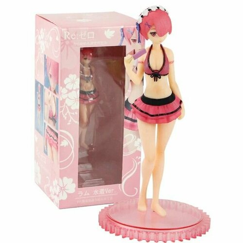 Фигурка Рем Жизнь с нуля в другом мире Рам / Re Zero Rem Ram (15см) 22cm rem anime re life in a different world from zero exq rem ram arabian nights pvc action figure figurine model toys gift