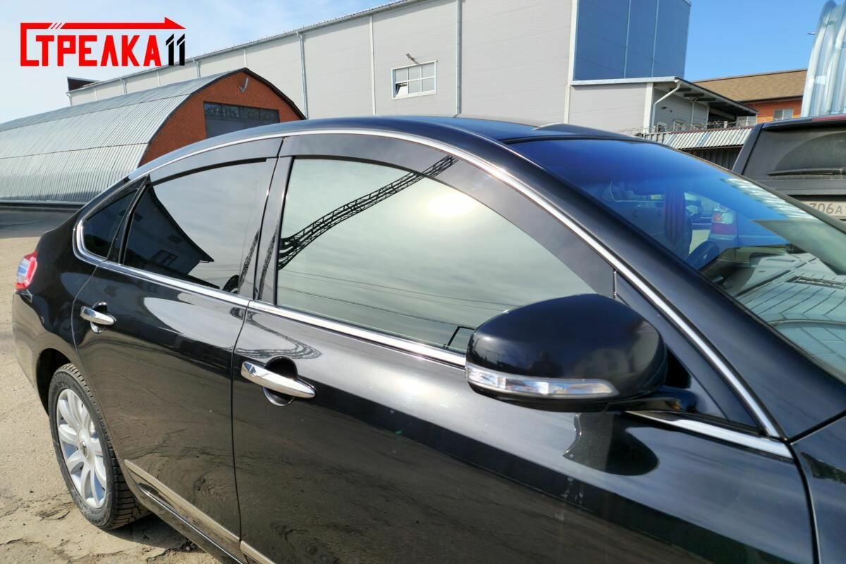NISSAN TEANA 2011-2014 - 2D Дефлекторы окон черные