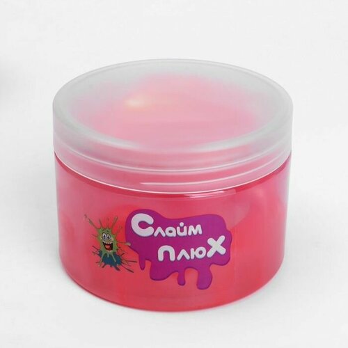 Двухслойный слайм Море с шармиками красный 350 г 640₽