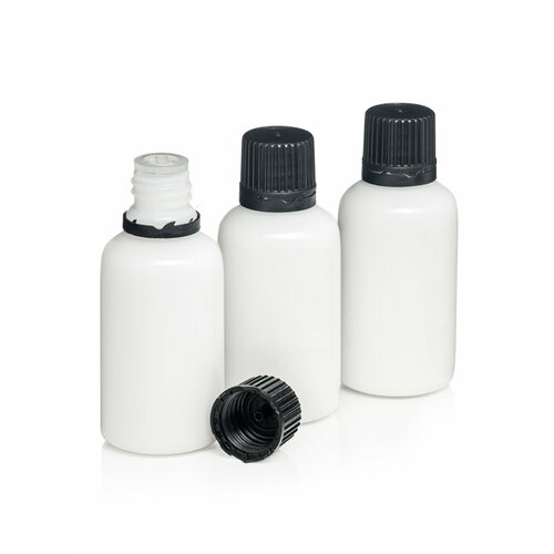 Дорожный флакон , 3 шт., 30 мл, белый, черный