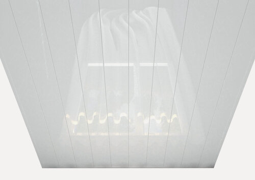 Изображение товара Комплект реечных потолков Mr.Tektum Мульти 100 бесщелевой 1,8м х 1,8м Белый глянцевый