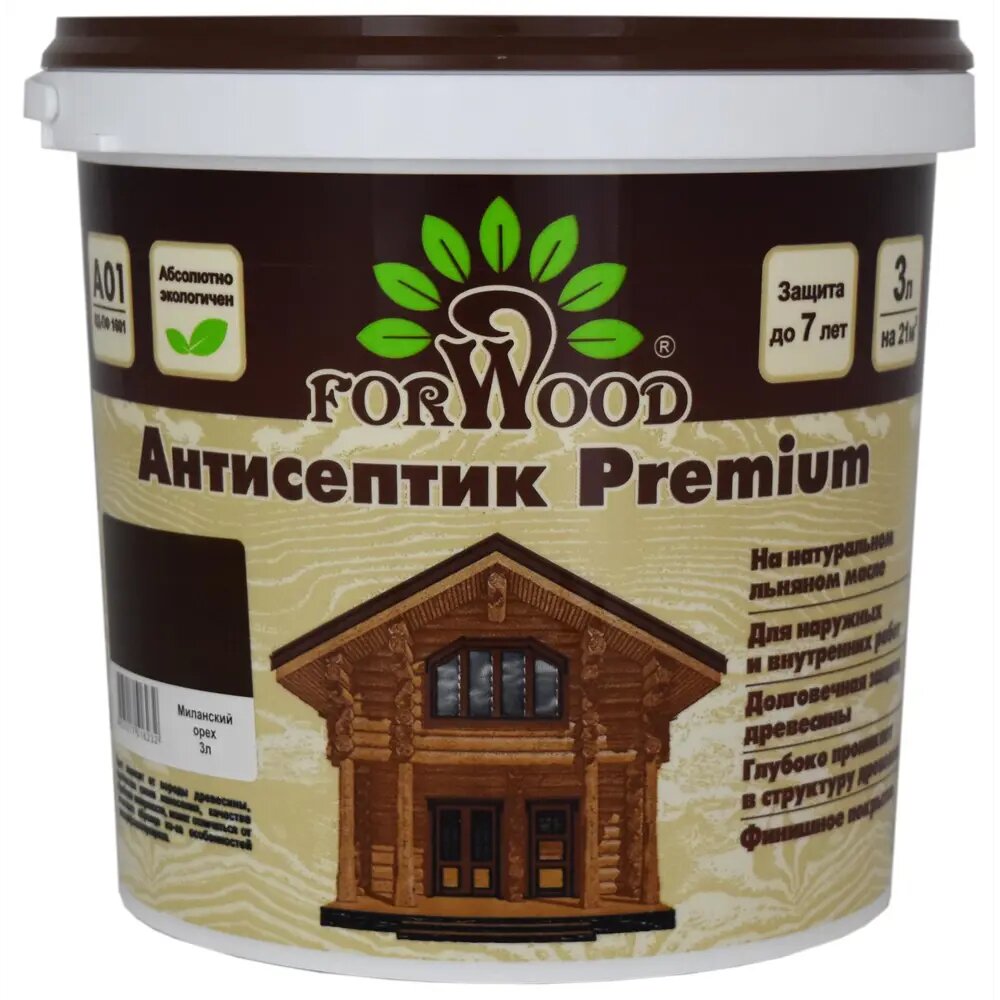 Антисептик FORWOOD PREMIUM 4607017516232 миланский орех 3 л