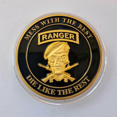 Жетон монета Череп Рейнджеры Ranger USA Army