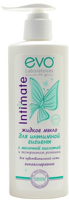 Мыло жидкое для интимной гигиены EVO Intimate для чувствительной кожи 200мл