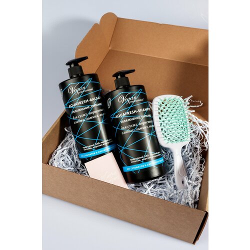 Набор безсульфатный Шампунь Бальзам AQUAFRESH 1000мл1000 мл от Nexxt Century Vegan Professional подарок 1067₽