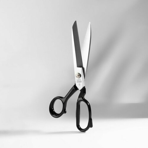 Ножницы закройные Premium скошенное лезвие прорезиненные ручки 9 23 см цвет чёрный 1451₽