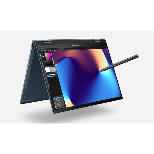 Ультрабук ASUS ZenBook Flip 14 OLED 14 28K Touch i7-1360P 12ядер RAM 16Gb SSD 1024Gb Windows 11 UP3404VA-KN157W Ponder Blue Задумчивый синий 16999000₽