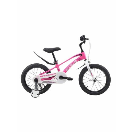 Детский велосипед Stels 16 Storm KR Z010 2023 года розовый 14154₽