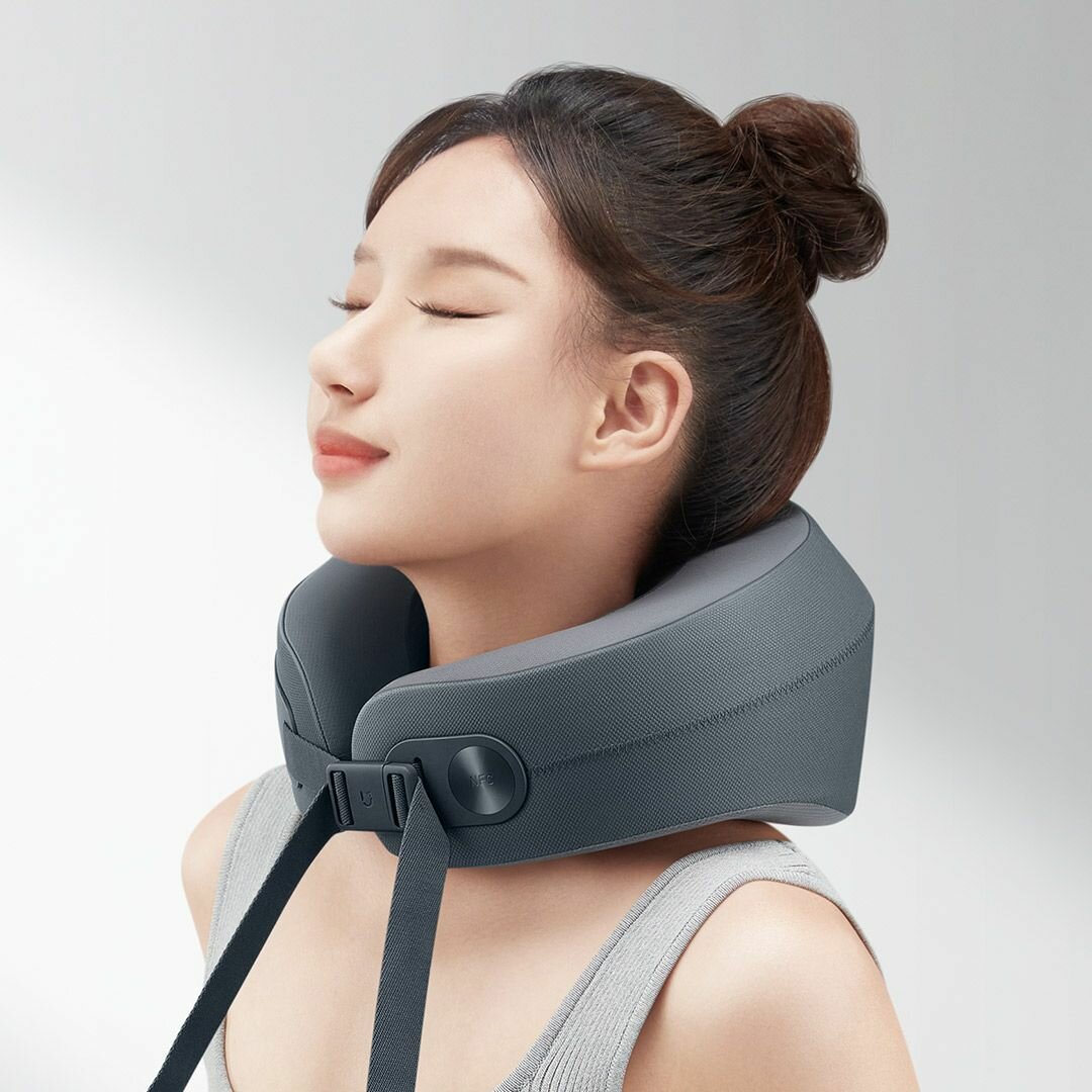 Массажные Кресла Xiaomi Умный массажер для шеи Xiaomi Mijia Cervical Massager Покрытие плеч и шеи MJNKAM01SKS(Mihome APP), черный