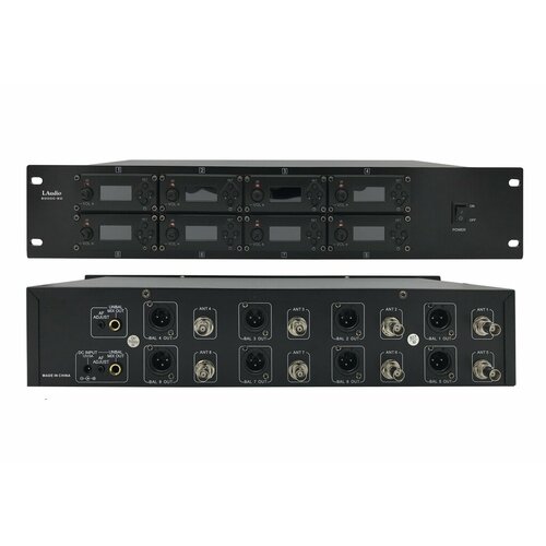 8000C-8D Беспроводная конференц-система, 8 настольных микрофонов, (2 коробки), LAudio