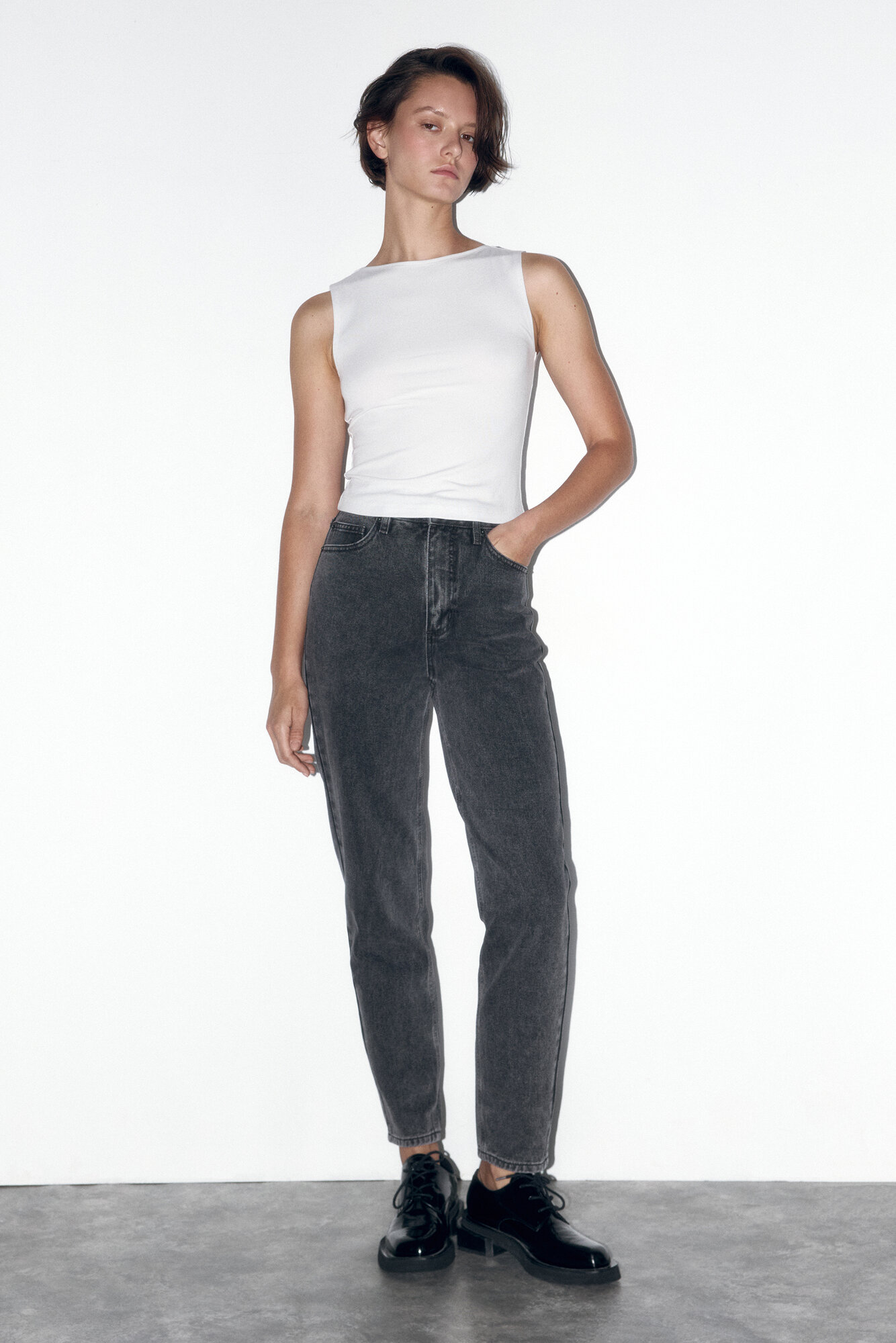 Джинсы мом Befree Basic