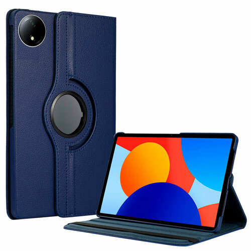 Чехол для планшета Xiaomi Redmi Pad SE 8.7, с подставкой / поворотный 360 градусов, темно-синий
