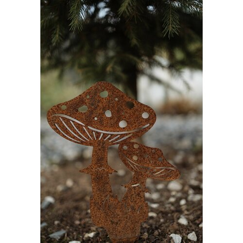 Садовые фигурки для сада и огорода Парочка мухоморов