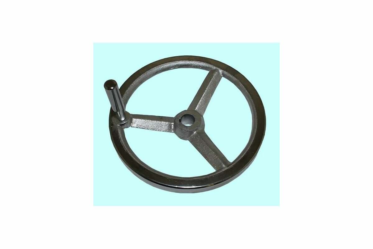 TLX Маховик 160x16x40x5 мм DxdxHxb с 3 спицами, чугун с ручкой, 65905