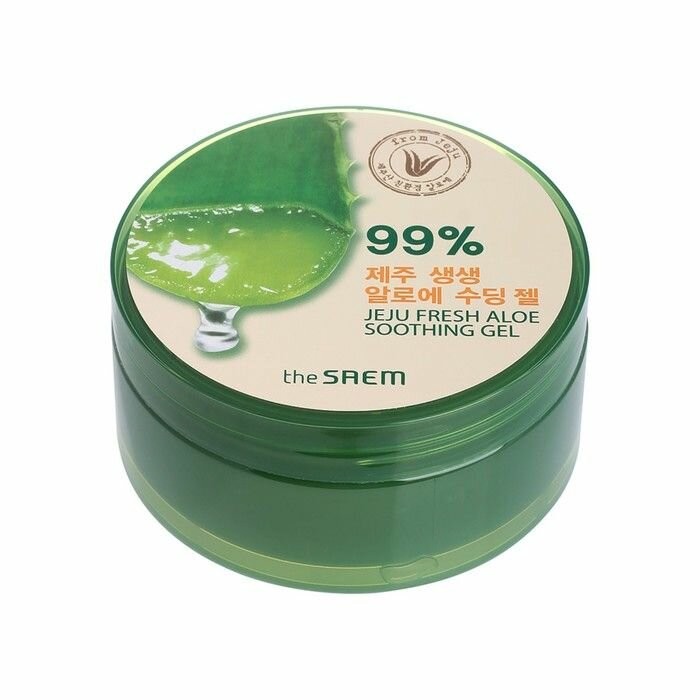 Гель для тела успокаивающий, Jeju Fresh Aloe Soothing Gel 99%, Saem, 500 мл