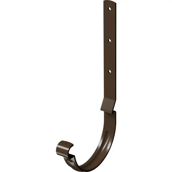Карнизный крюк длинный металлический Dacha 125 мм 310 мм цвет коричневый